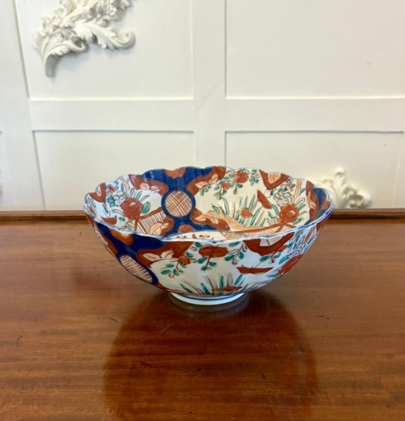 Antique Edwardian Quality Japanese Imari Bowl